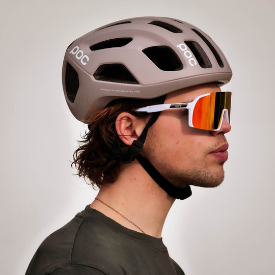 Stelvio White/Red Lens - ALPE Eyewear