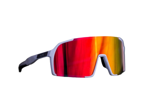 Stelvio White/Red Lens - ALPE Eyewear